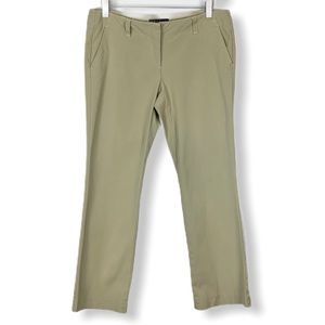 Theory Size 8 Khaki Beige Capri Cotton Cropped